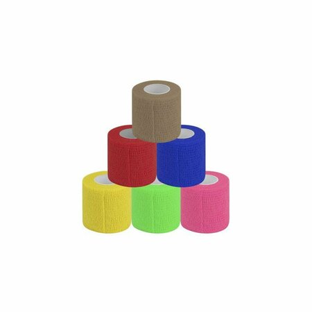 OASIS Cohesive Tape, 2 in. x 5 Yards, Assorted Colors, 36PK OF2BX